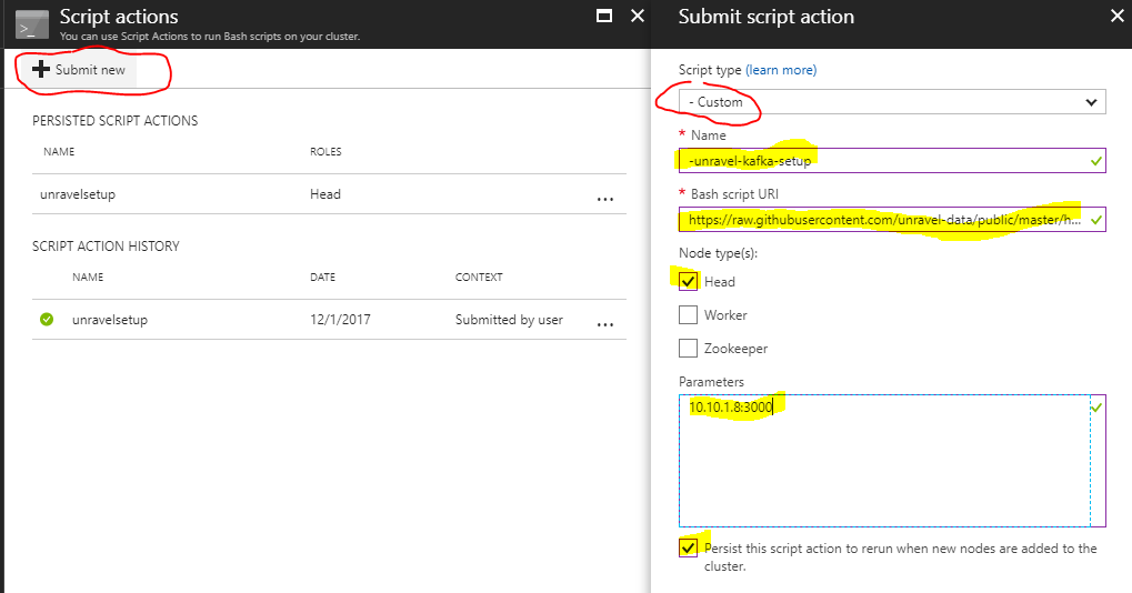 azure-cluster-overview-script-actions-submit