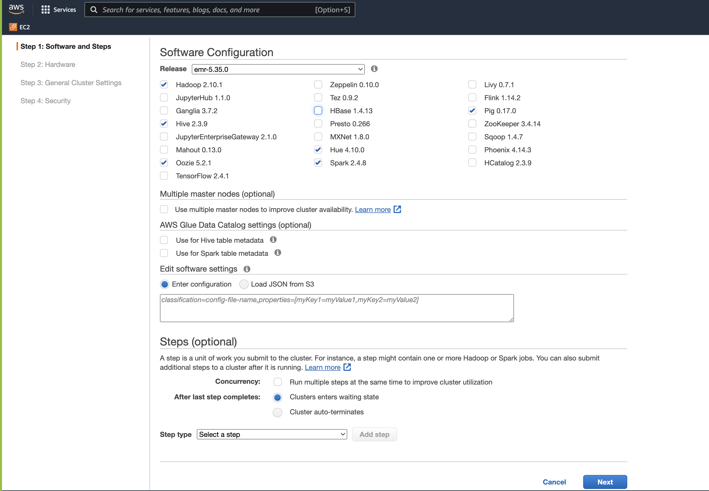aws-marketpplace-step2a-advanced-options-softwareconfig.png
